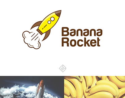 Banana Rocket Logo Design