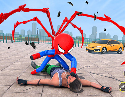 StickMan Rope Hero Spider Game