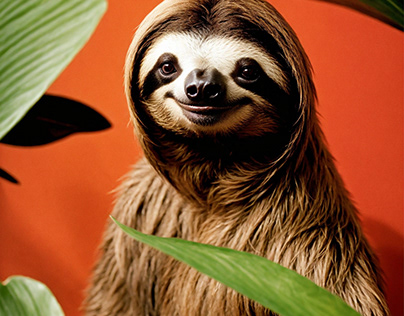 A SLOTH ON THE COVER OF VOGUE AI