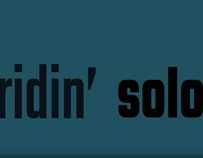 Kinetic Typography for Ridin' Solo by Jason Derulo