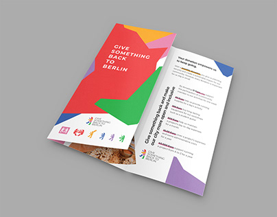 Bold, playful colorful trifold brochure