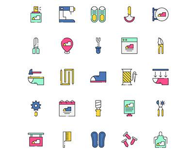 Colored Shoemaker Icons