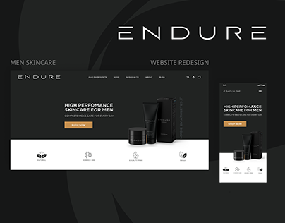 Project thumbnail - Redesign for men skincare website