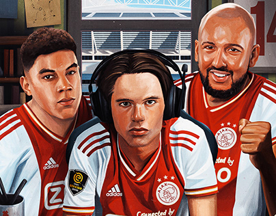 Ajax Esports - eDivisie Finals Poster Illustration