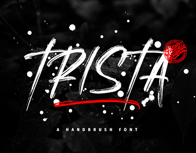 Trista - a Handbrush Font
