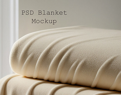 Blanket Mockup PSD