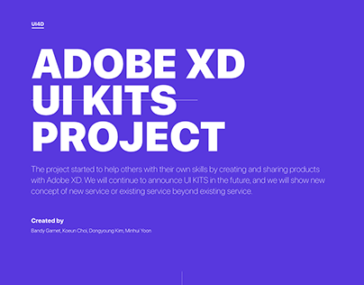 Adobe XD UI Kits Side Project