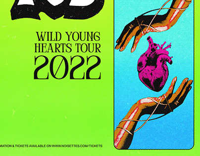 Noisettes 2022 World Tour Concert Posters