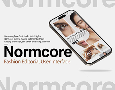 Normcore Fashion Editorial UI