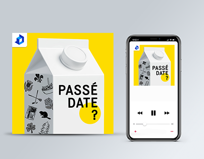 Design du balado "Passé date?" (Qub radio)