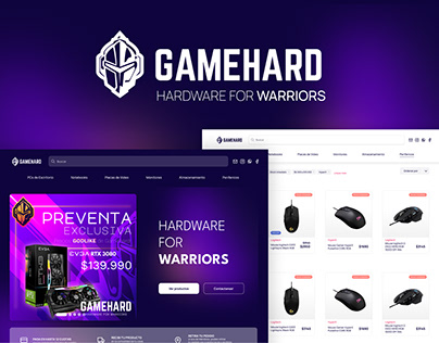 Game Hard - Web design