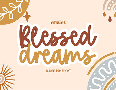 Blessed Dreams - Display Font