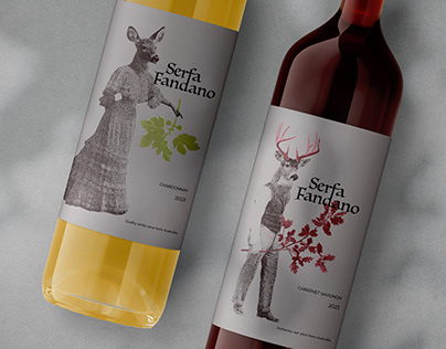 Wine label design - Serfa Fandano