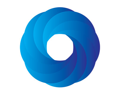 Gradient Tornado Cirlce Logo