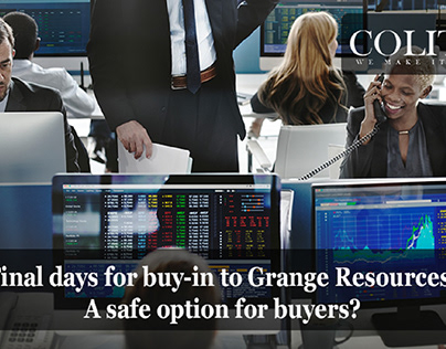 Final days for buy-in to Grange Resources