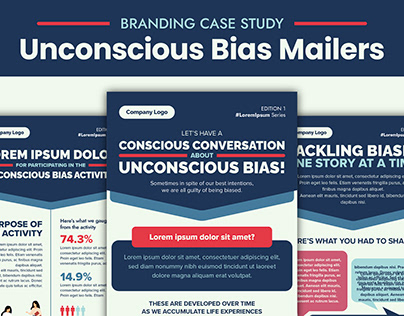 Unconscious Bias Mailers - Branding Design Case Study