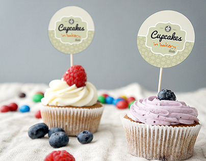 Logo Branding Design - CupCakes in Bakery by Divan