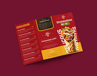 Trifold Brochure Design for Restaurant