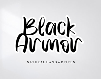 Black Armor Handwritten Font