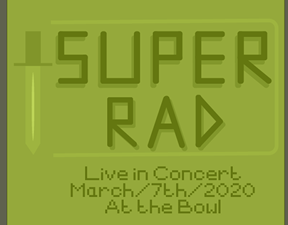 Super Rad Live in Concert Gig Poster