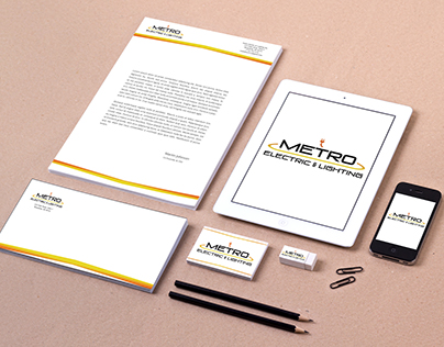 Metro Electric & Lighting Branding Package