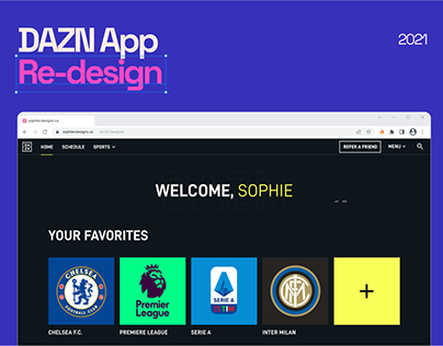 DAZN App Re-design
