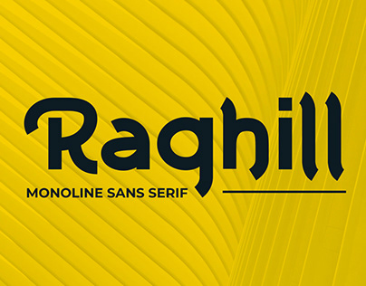 Raghill – Monoline Sans Serif