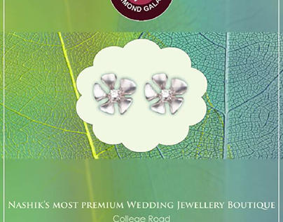 social media marketing post of jewelry designs