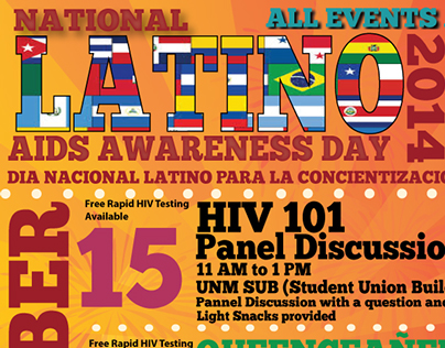 2014 National Latino AIDS Awareness Day poster