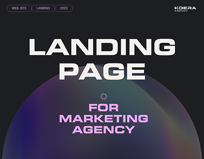 Project thumbnail - KOBRA | landing page for marketing agency