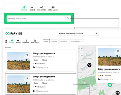 Discover & Access on private lands UI/UX