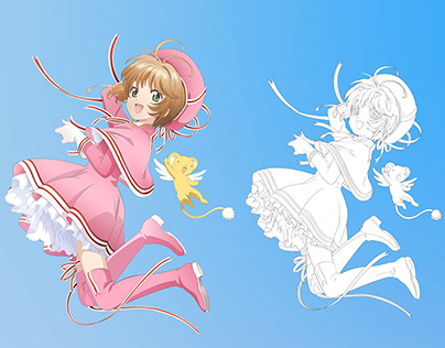 Ilustración Digital Sakura Card Captor