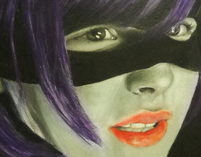 Illustration of a face Project: Hit-Girl