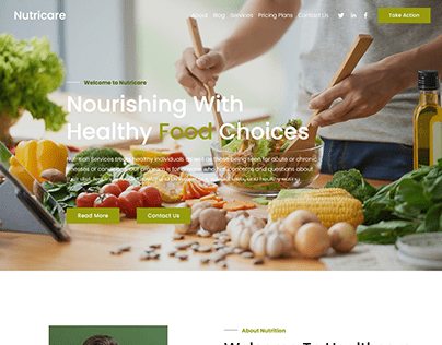 Squarespace Nutrition Website