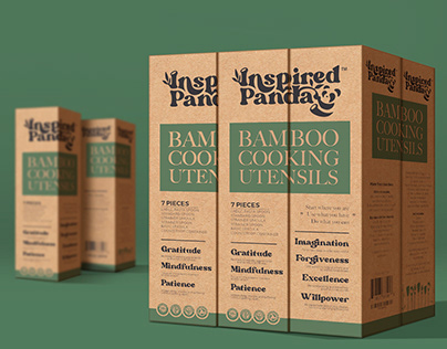 Logo, packaging and insert design for bamboo utensils