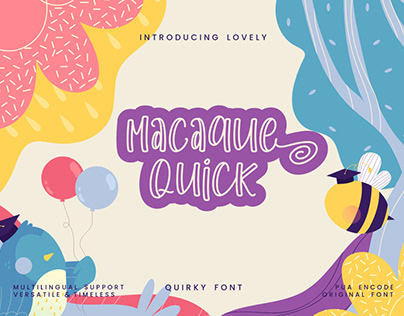 MACAQUE QUICK DISPLAY - FREE FONT