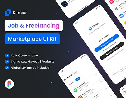 Kimber - Job & Freelancing Marketplace UI Design Kit