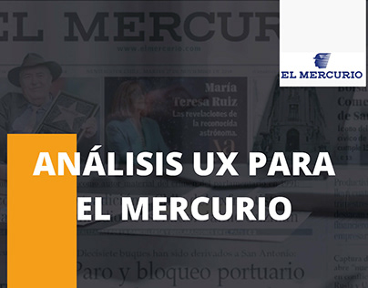Project thumbnail - Análisis de UX para "EL MERCURIO"