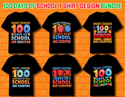 100 DAYS OF SCHOOL T SHIRT DESIGN FREE MOCKUP