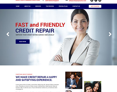 Credit Repair Website Design