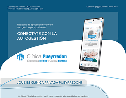 Rediseño aplicación pacientes - Clínica Pueyrredon