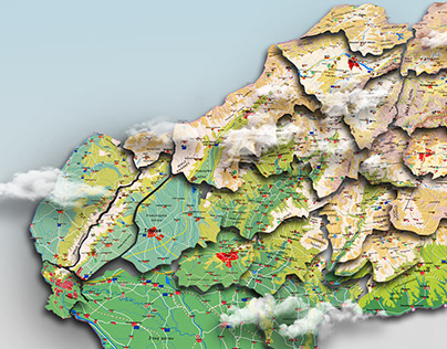 Interactive 3D Regions & Terrains of Slovakia