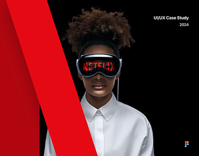 Netflix UI for Apple Vision Pro