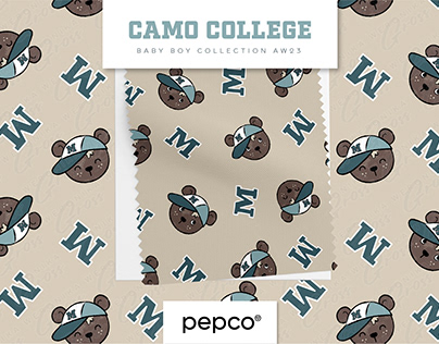 Camo College Bears Baby Boy Collection AW23 Pepco