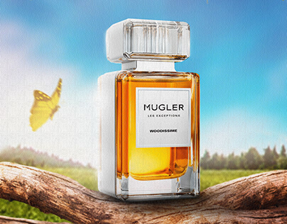 Product manipulation design | MUGLER perfume