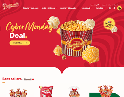 Popcorn website made by WordPress