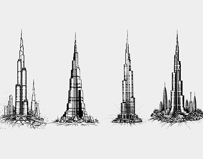 Burj Khalifa Vector Artwork