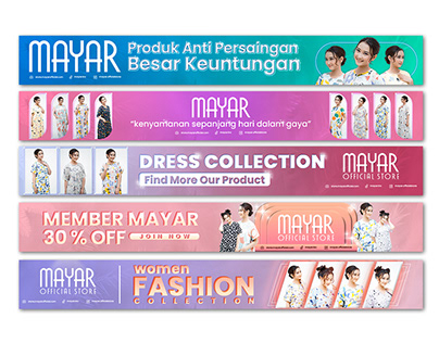 Web Banner Design Digital Ads for Mayar Official Store