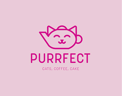Purrfect Cat Cafe Logo