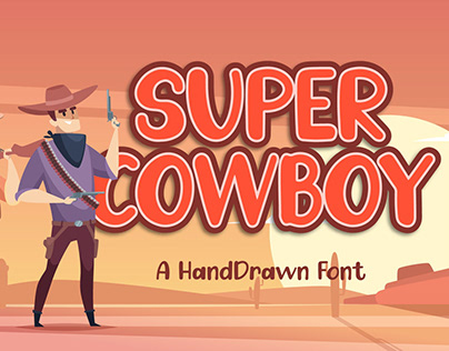 Super Cowboy - Bouncy Handwritten Font